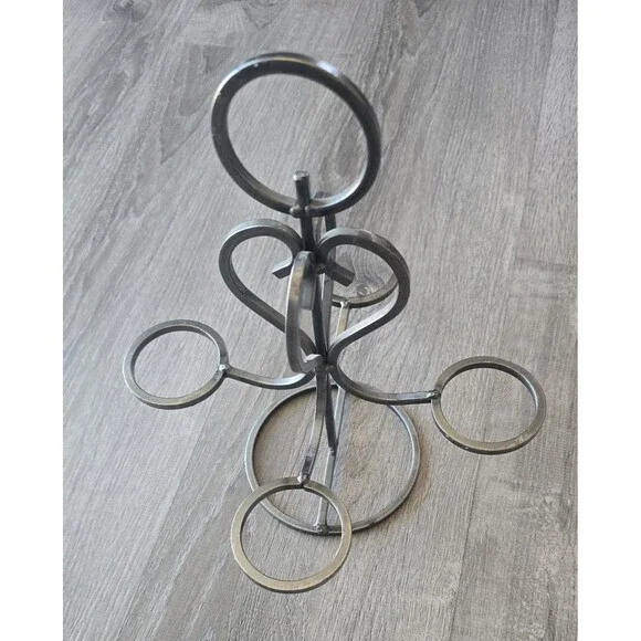 Vintage Danish Wrought Iron Candle Holder - Picture 2 of 10